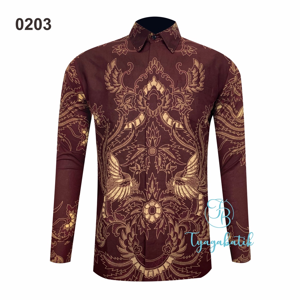 Kemeja Batik Slimfit Lapis Furing Premium 0203 Tyaga Batik