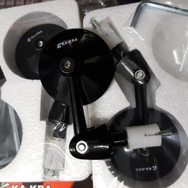 Spion Jalu Lipat Bar End Nmax Aerox PCX Vario Xmax Vesps KaKra - Hitam