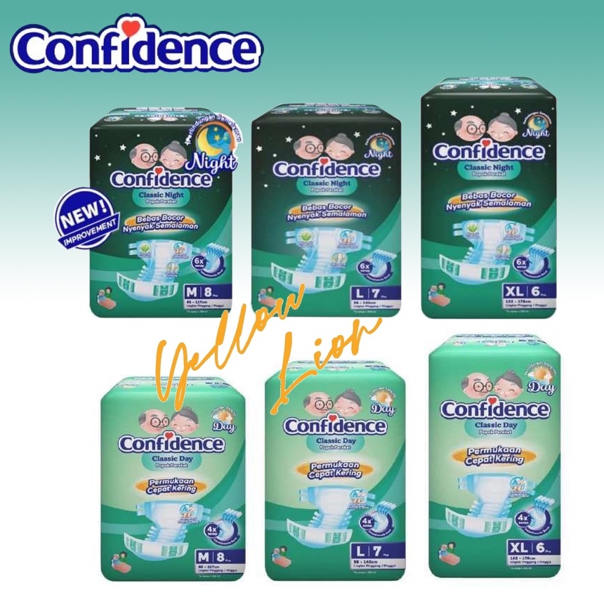 Confidence Night / Makuku Parenty Popok Dewasa (M8 / L7 / XL6)