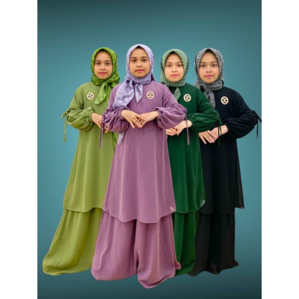 PB Prilly Busan - AISHWA GAMIS MALAYSIA ANAKCERUTY BABYDOLL PREMIUM - GAMIS ANAK 2 LAYAR - GAMIS POLOS ANAK