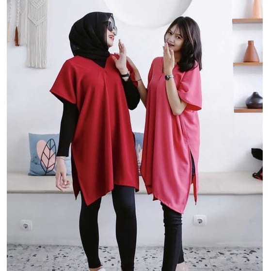 LONG SQUARE NAGITA / ATASAN NAGITA TUNIK WANITA / LONG SQUARE BLOUSE