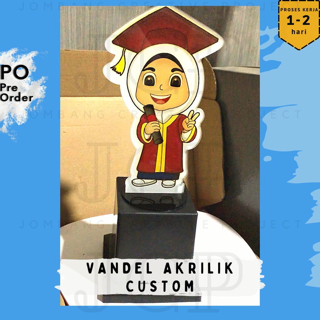 Jual VANDEL AKRILIK CUSTOM/PIAGAM PENGHARGAAN VANDEL AKRILIK CUSTOM