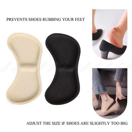 Busa Heels Anti Lecet / Insole Sepatu Bantalan Kaki Bagian Dalam Anti Lecet / Ganjalan Pelindung Tumit Soft Heels Cushion / Busa Sticker 4D Heels Liner Shoe Pad