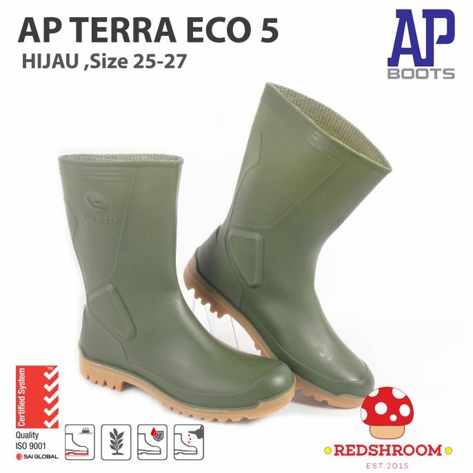 Sepatu boot Pendek AP Boots AP TERRA ECO 5 HIJAU KEBUN PERTANIAN