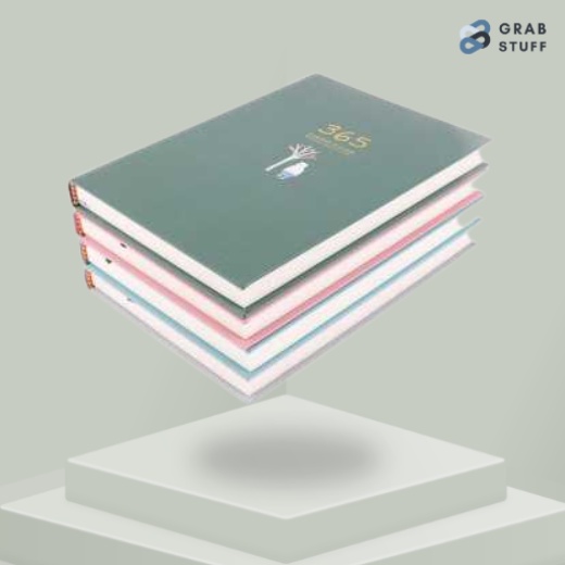 Buku Catatan Diary 365 Hari Hardcover Jurnal Agenda Planner Book Notebook Catatan Kerja Kuliah Sekolah / Buku Catatan Agenda Harian Mingguan Keuangan Custom Aesthetic Minimalis Desain Premium Tebal Lucu Unik Simpel Elegan / Diary Book Binder Buku Catatan