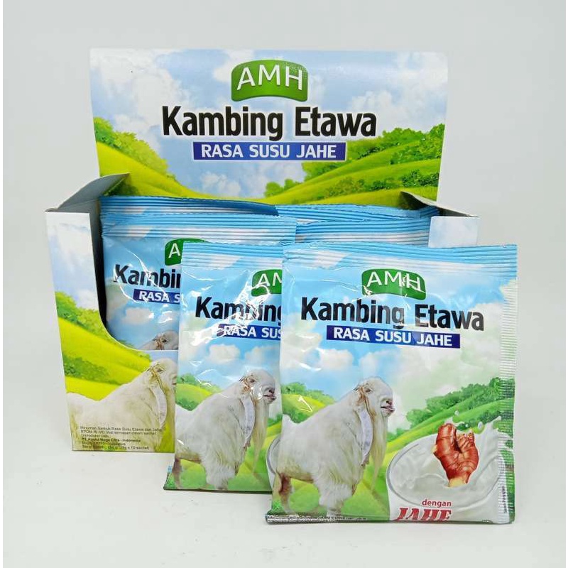 

Susu Kambing Etawa Plus Jahe Merah AMH 1 BOX 10 Sachet