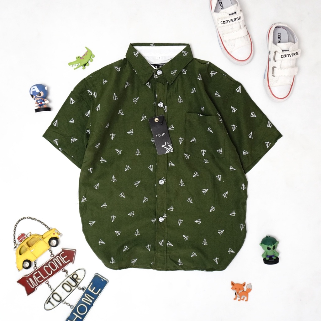 MOKOKOMO kemeja anak laki-laki Mercy kemeja anak Lengan pendek Fashion Anak Terbaru