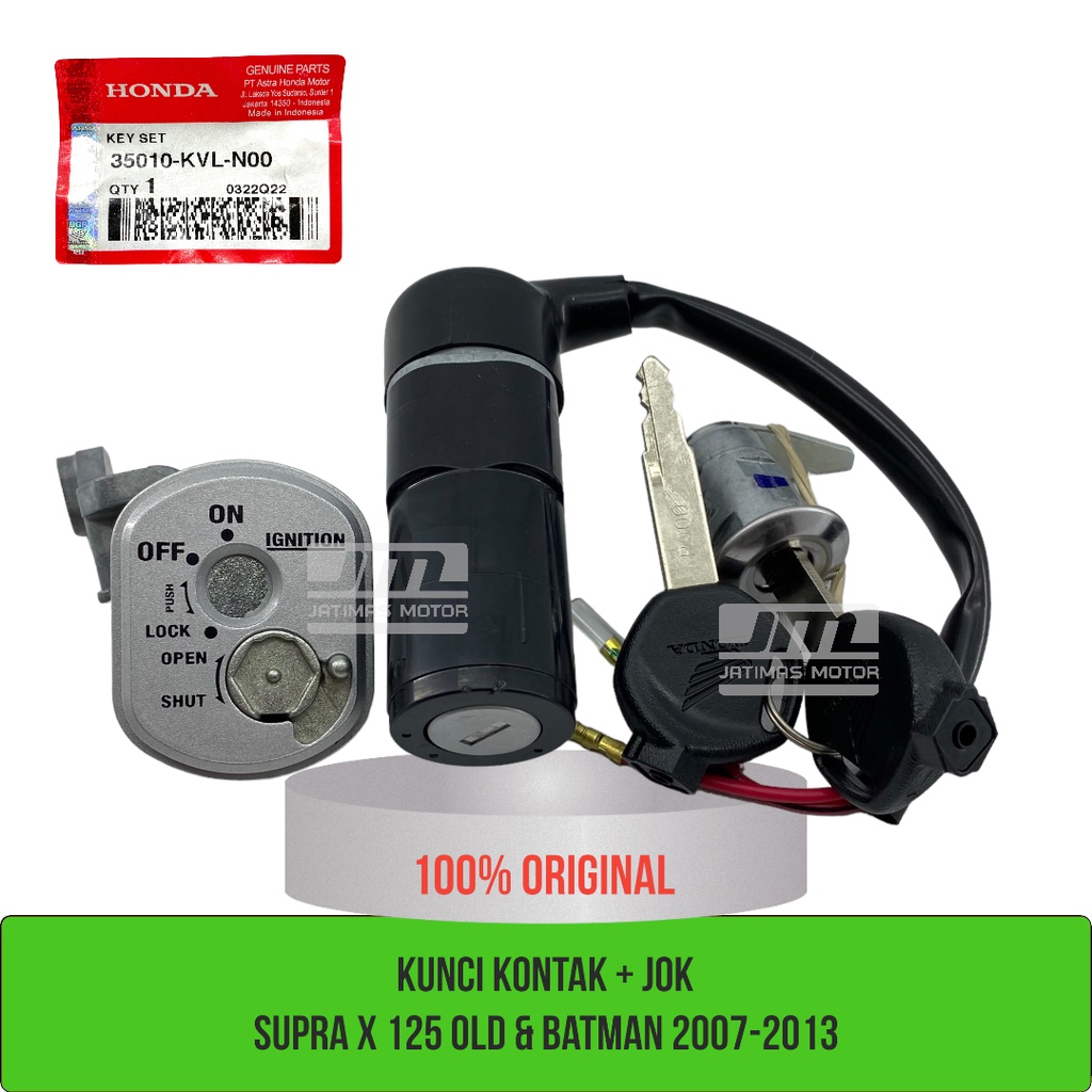 Kunci kontak jok supra x 125 old batman 2007-2013 35010-KVL-N00