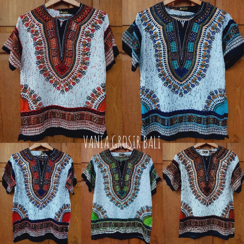 [size XL] KAOS ETNIK DASHIKI BATIK THAILAND ATASAN BOHEMIAN BALI BAJU MALIOBORO BAJU LOMBOK BAJU UJE