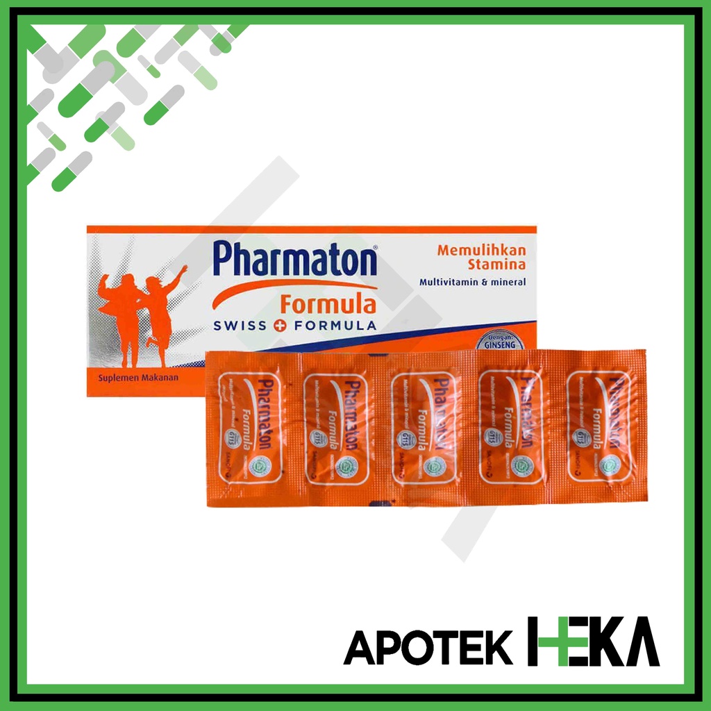 Pharmaton Formula Capsul Box isi 10x5 Kapsul - Multivitamin Mineral (SEMARANG)