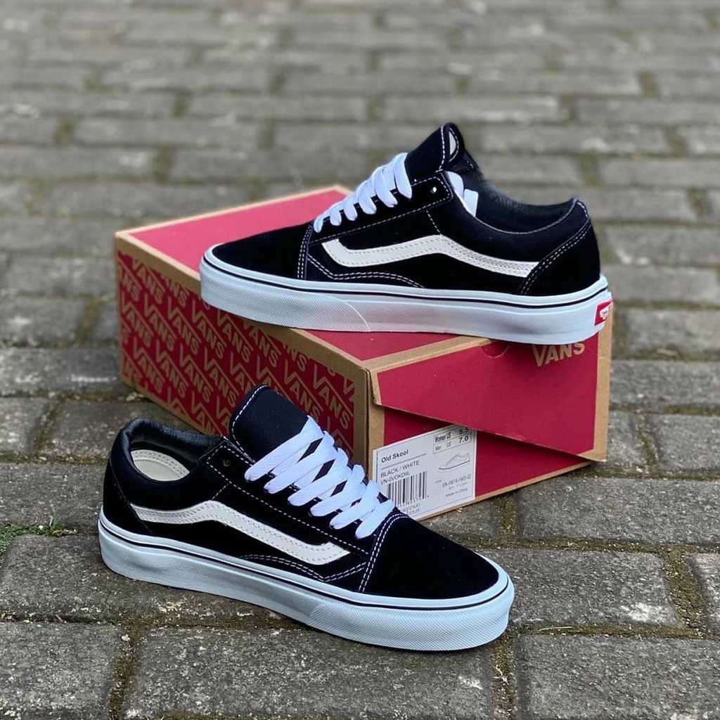 Sepatu Vans Oldskool Black White OG Size 36-43 Grade Premium Quality