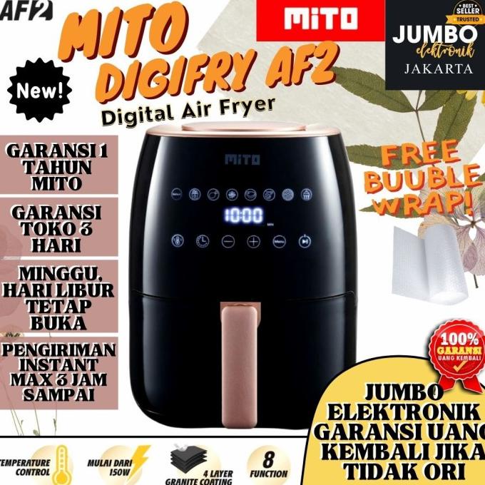 FREE ONGKIR Mito Digital Air Fryer Mito Af2 Af 2 Digifry GO 3l 3 Liter Low Watt