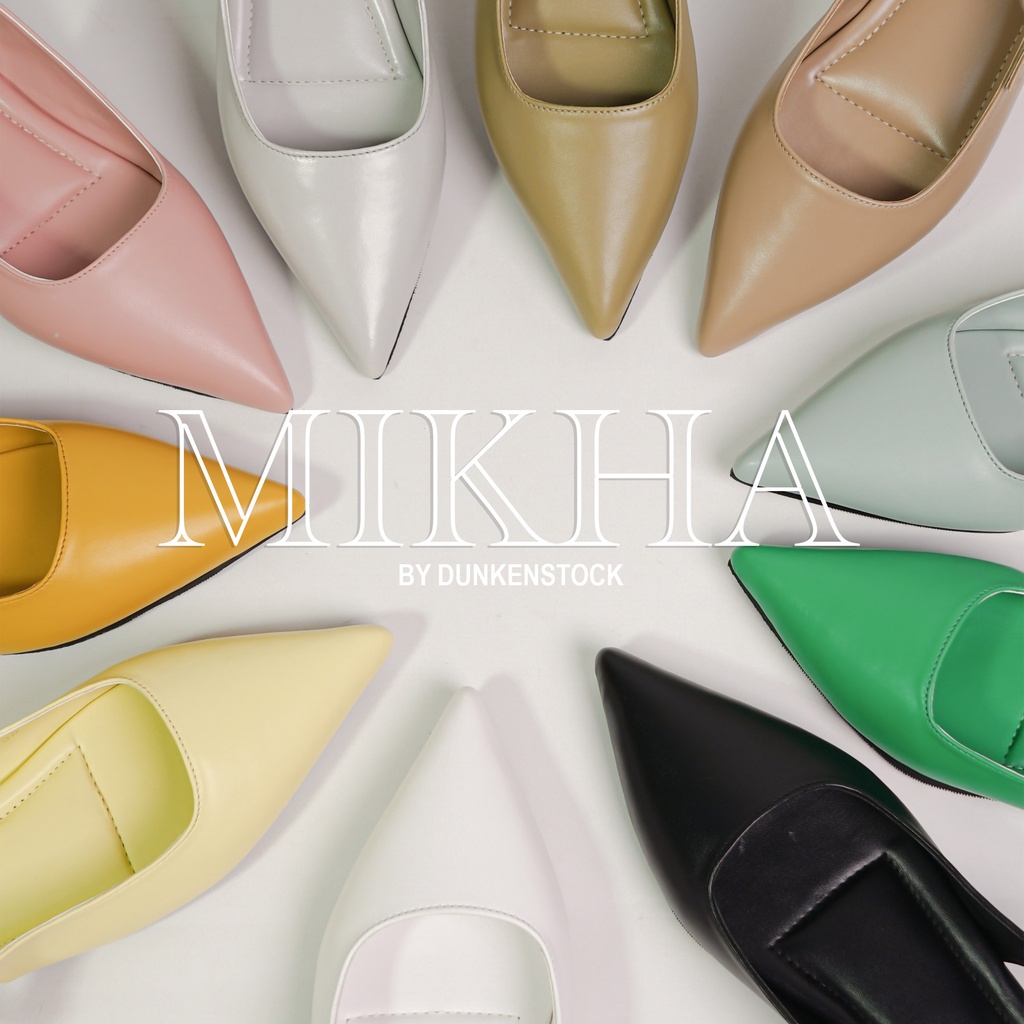 Dunkenstock MIKHA Sepatu Flat Wanita flatshoes sling back sepatu kerja wanita terbaru