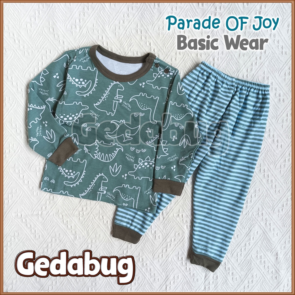 ( 3 Setel ) Setelan Velvet Junior Parade Of Joy | Setelan Koas anak Kancing Pundak Terbaru | S -XXL