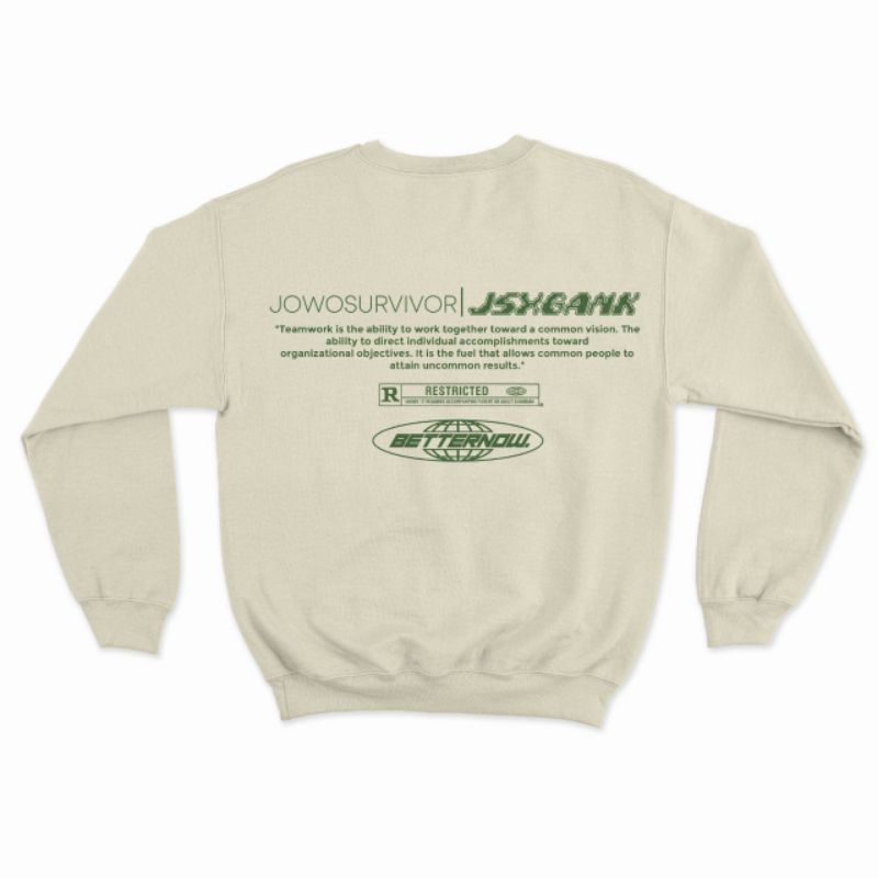 Crewneck Cotton Fleece Custom