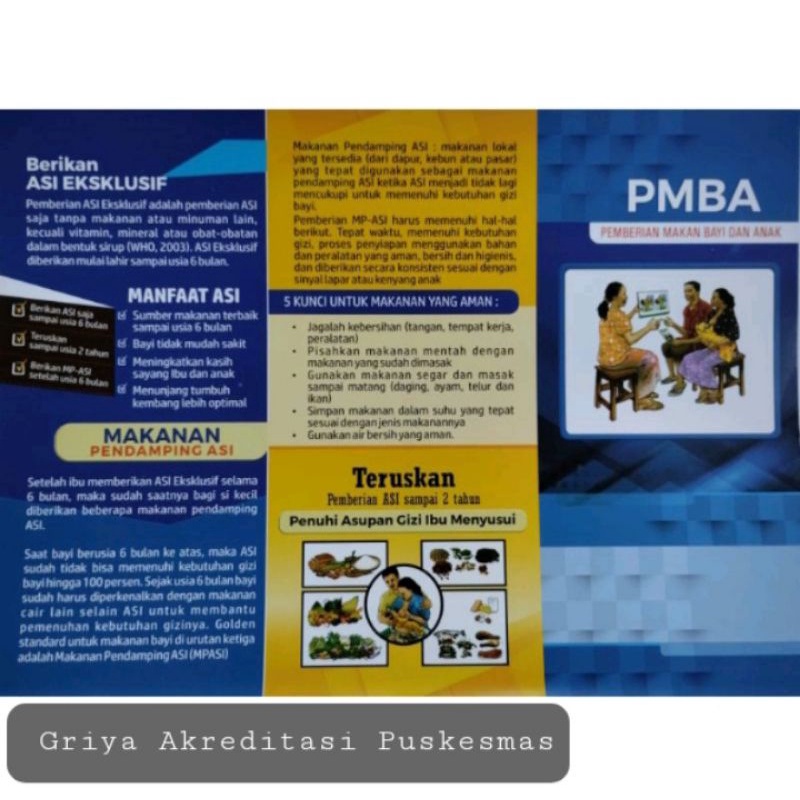Leaflet Pemberian Makan Bayi dan Anak