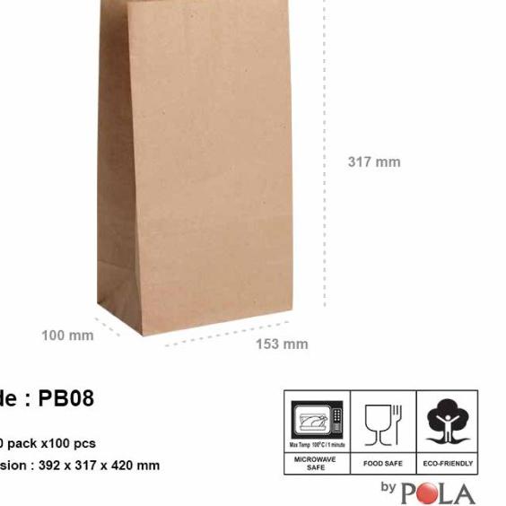 

Paper bag murah / kantong kertas murah PB08 - 100 pcs - WHITE