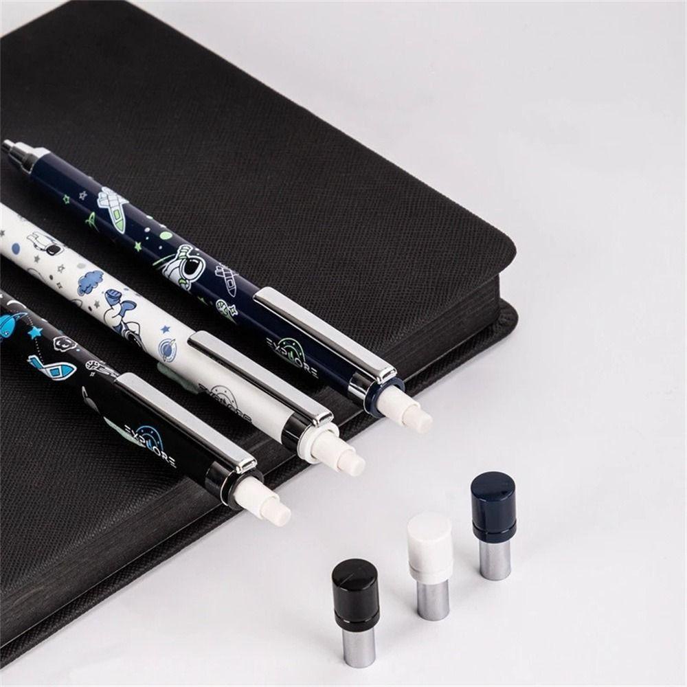 Lanfy Pensil Mekanik Otomatis 0.5mm Bentuk Astronot Untuk Stationery Sekolah