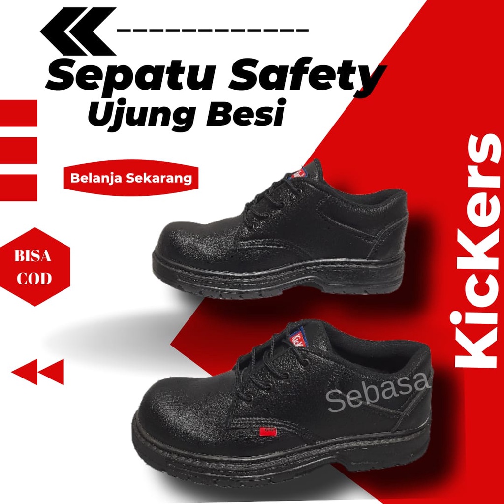 sepatu safety pendek tali cocok untuk kerja