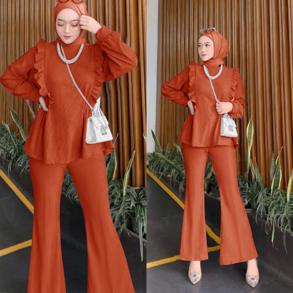 AS FASHION-COD-SETELAN MUSLIM WANITA TERBARU-STELAN HIJAB WANITA JUMBO-SETELAN OOTD KEKINIAN