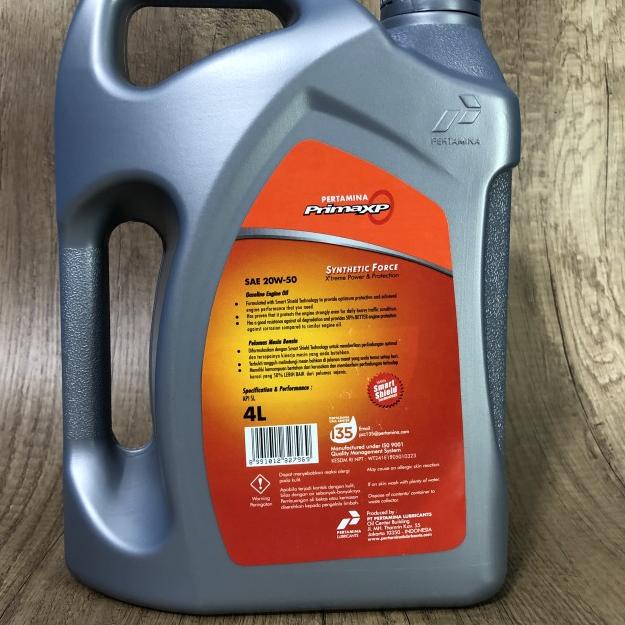 Oli Mesin Prima XP 20W-50 4 Liter / Oli Mobil Pertamina Original