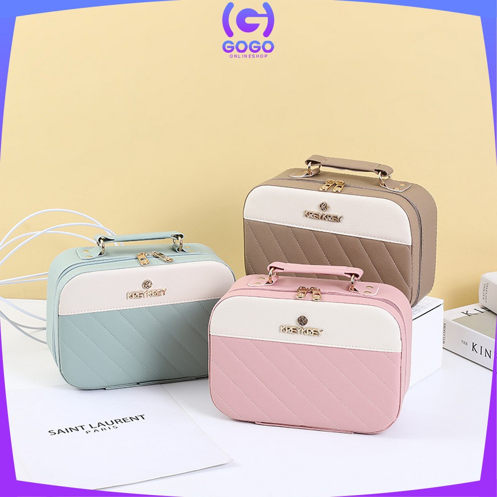 GOGO-K112 Tas Kosmetik Wanita 2IN1 Cosmetic Pouch / Tas Penyimpanan Pouch Makeup Organizer / Tas Travel Bag Pouch Travelling Organizer