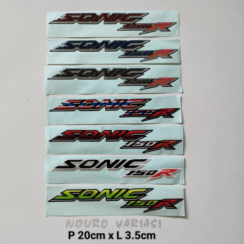 Emblem Sonic 150 r berkualitas