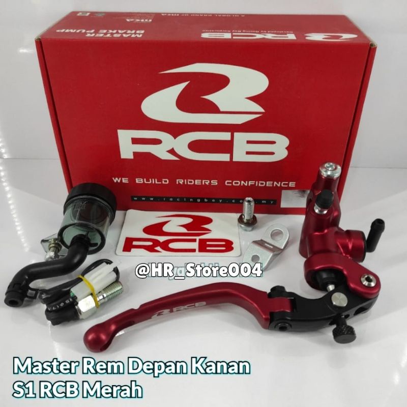MASTER REM RCB S1 RADIAL TABUNG KANAN MERAH