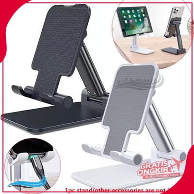 HOLDER FOOLDING DEKSTOP STAND HD-23 HD 38 HOLDER  COCOK UNTUK DUDUKAN HP DI ATAS MEJA STAND HOLDER H