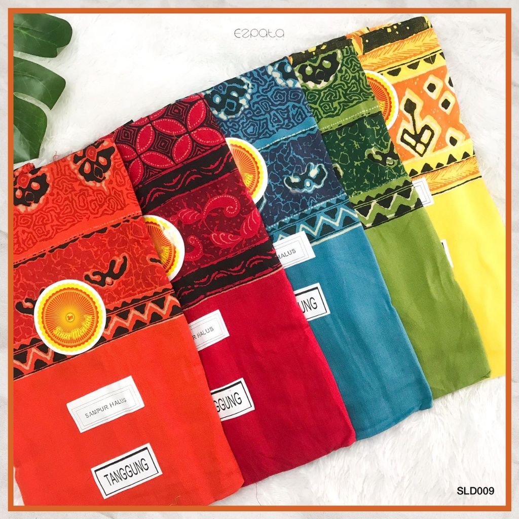 Selendang Tari Anak Kain Batik Untuk Menari Pendek Ukuran 240x40cm Warna Random