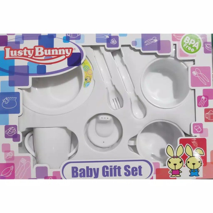 Lusty Bunny Feeding Set Peralatan Makan Bayi Set LB-1843/38