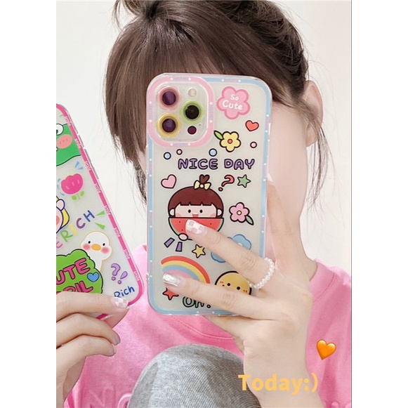 Softcase FH23 Cat Lucu for Iphone 7 8 7+ 8+ X Xs Xr Max 11 12 13 Pro Max