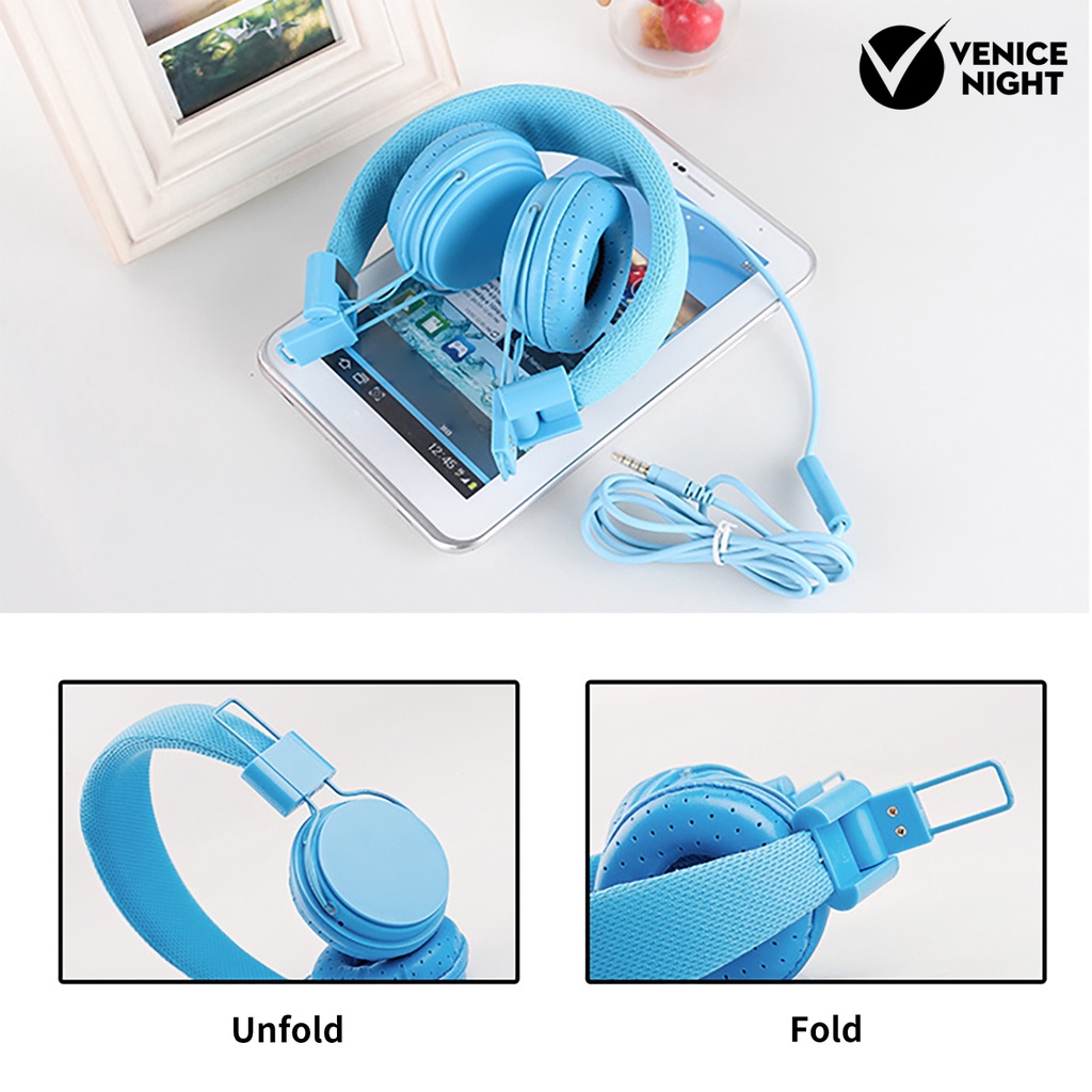 (VNEP) (Berkabel) EP05 Headphone High Fidelity Noise Reduction Headset Gaming Stereo 3.5mm Lipat untuk Komputer