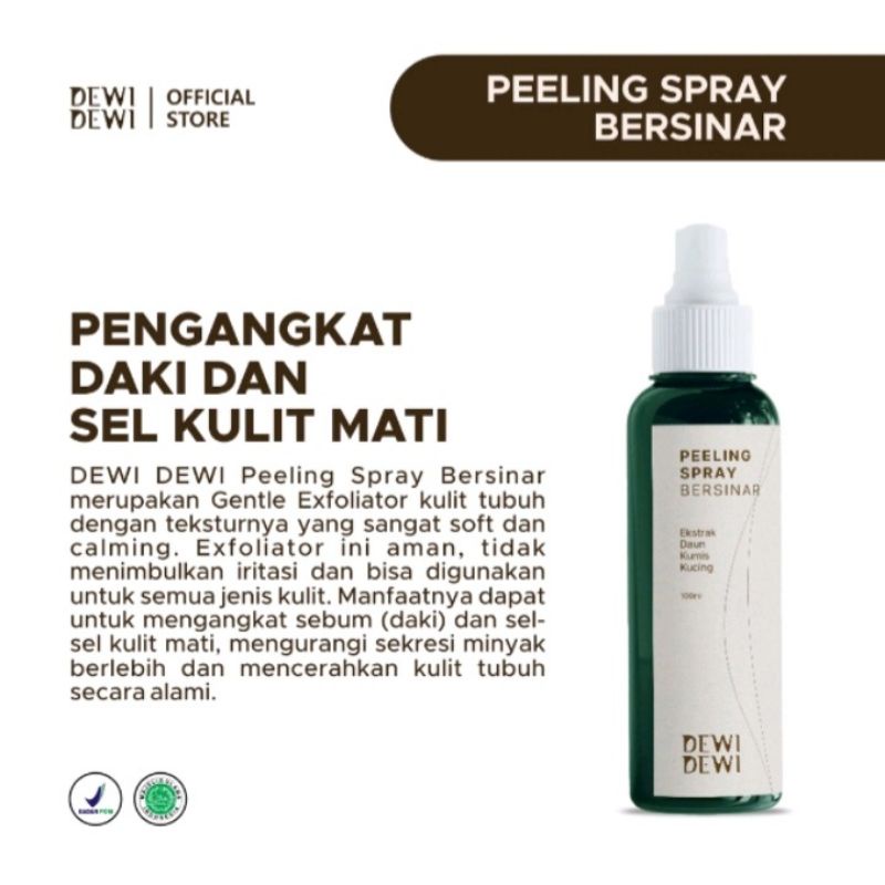 DEWI DEWI PEELING SPRAY PERONTOK DAKI