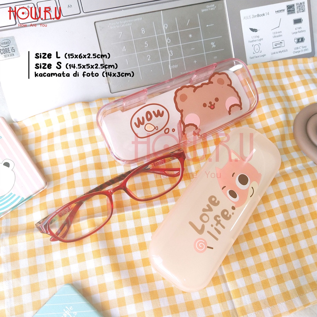 HOW.R.U | Tempat Kacamata Hardcase Korea Aneka Motif