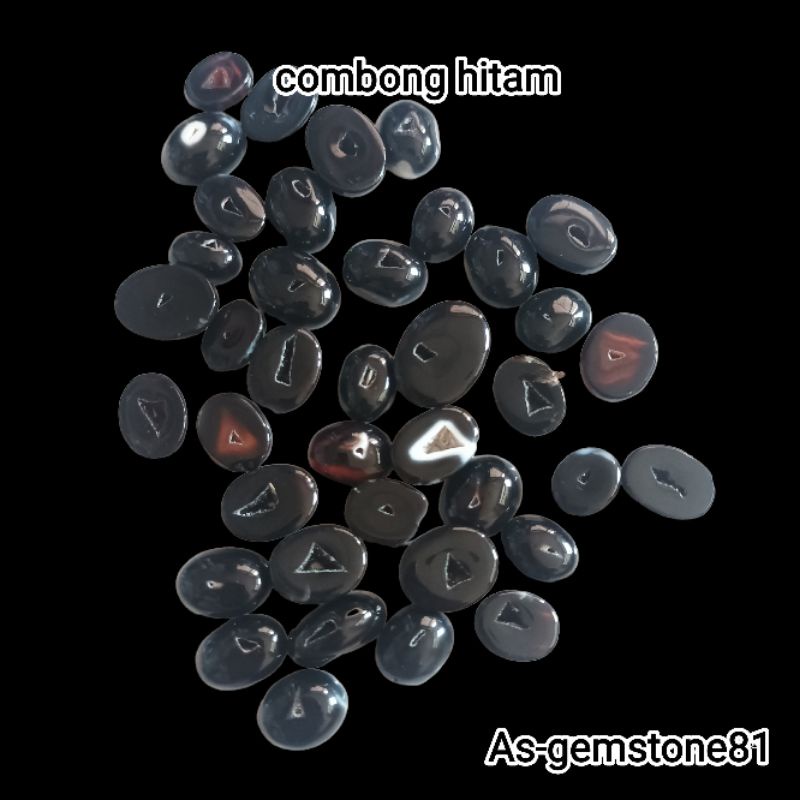 Batu Akik Combong Hitam