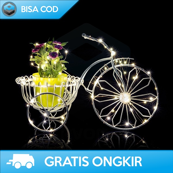 LAMPU DEKORASI GANTUNG LAMPU HIAS EPISTAR 50 LED 5 METER TAHAN AIR 2W