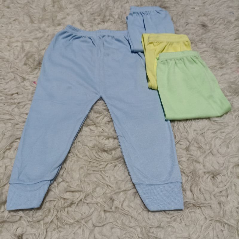 3 pcs celana panjang anak umur 0- 8 bln