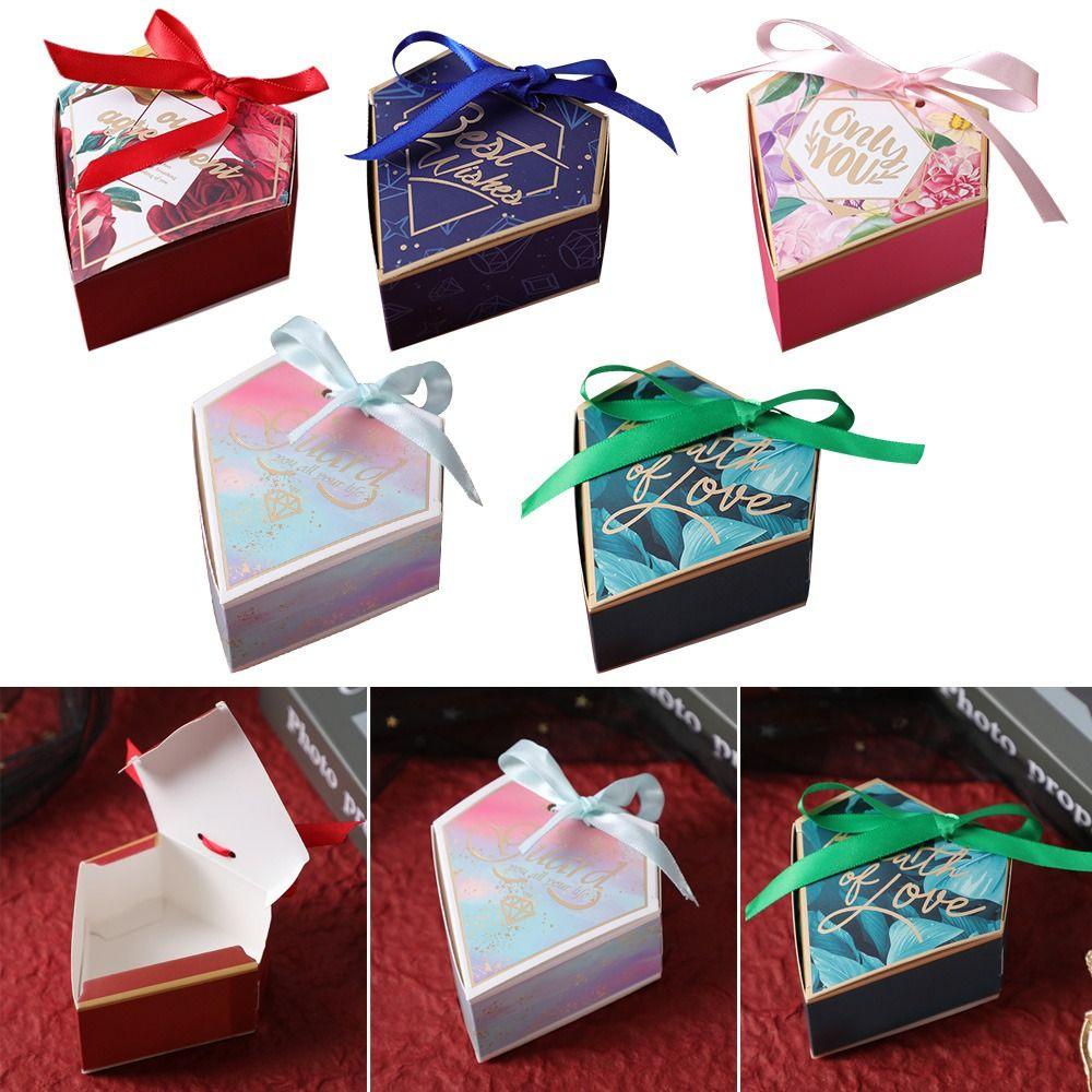 Preva 10pcs/bag Candy Box Kotak Penyimpanan Paket Goodies Warna Warni
