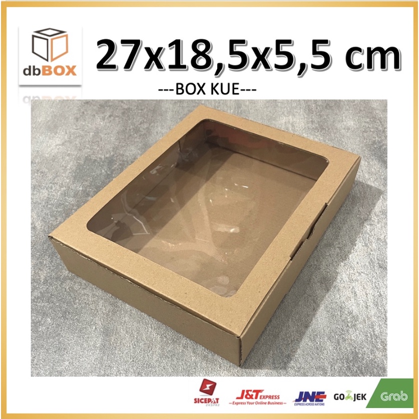 

BOX MIKA 27x18,5x5,5 cm kardus die cut, untuk kue hampers gift box MIKA MIKA-