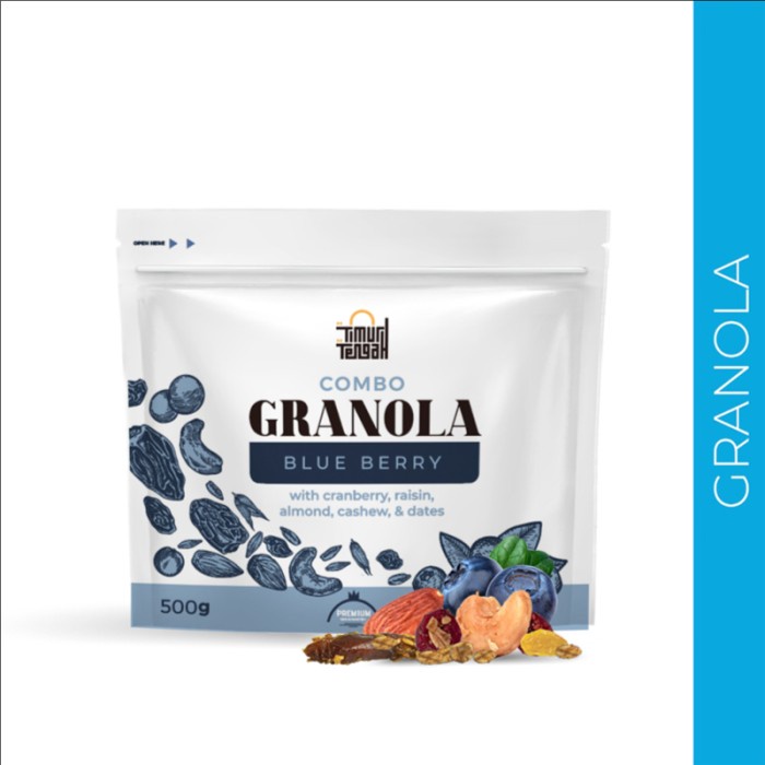 

READY Granola Blue Berry Timur Tengah 500 gram- Sereal High Premium Quality