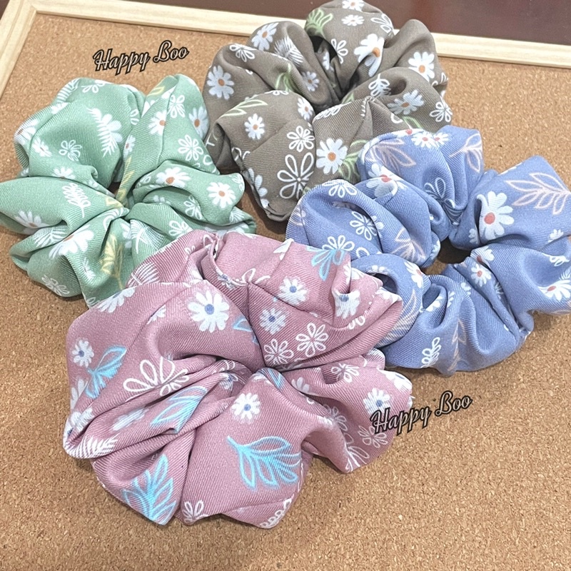 ikat rambut scrunchie scrunchies daisy premium high quality kuat ikat rambut kuncir rambut