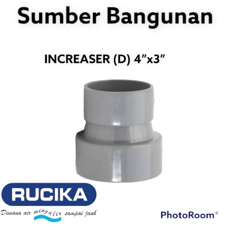 INCREASER 4”x3” (D) RUCIKA / OPERAN PIPA AIR / SAMBUNGAN PIPA PERALON