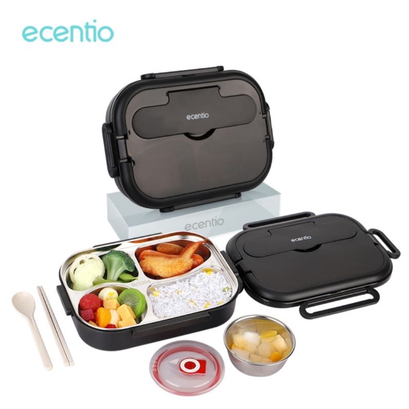 Ecentio Kotak Makanan / Bekal / Lunch Box Stainless Steel 1000ml