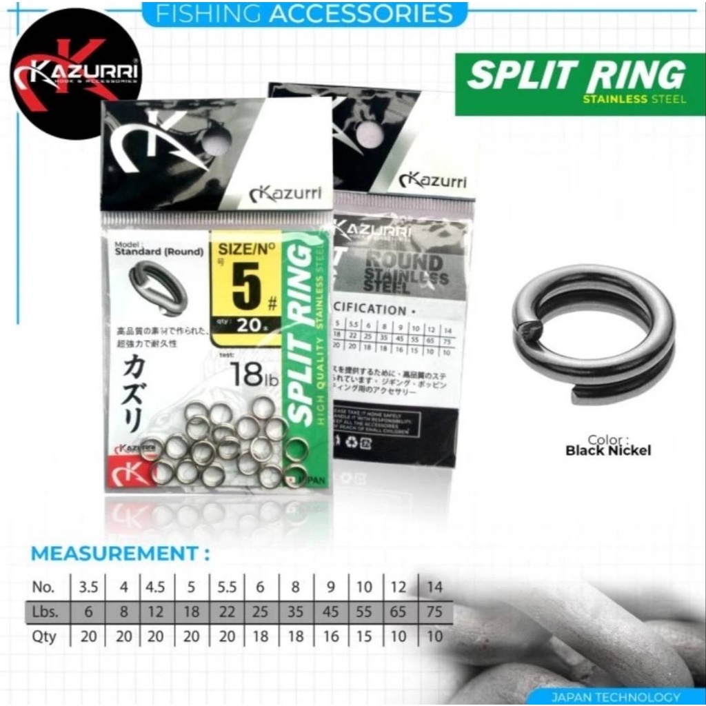 Split Ring Stainless Steel Kazurri Murah
