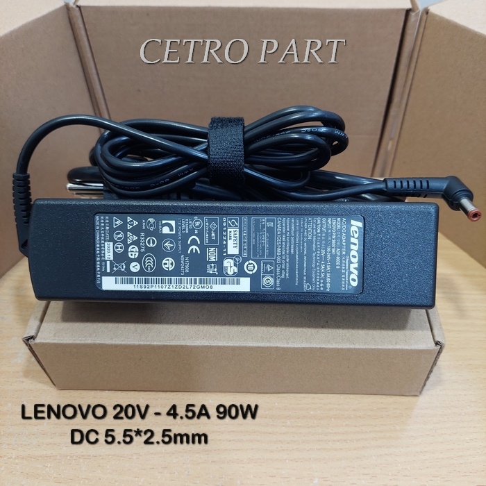 Adaptor Charger Laptop Lenovo 20V - 4.5A 90W DC 5.5*2.5mm -NEW