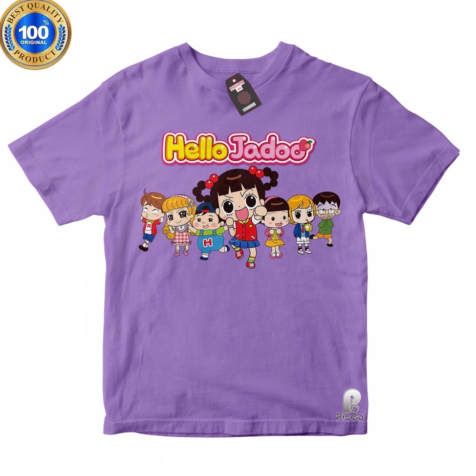 BAJU ANAK KAOS ATASAN ANAK HELLO JADOO (Free Nama) BAHAN COTTUN