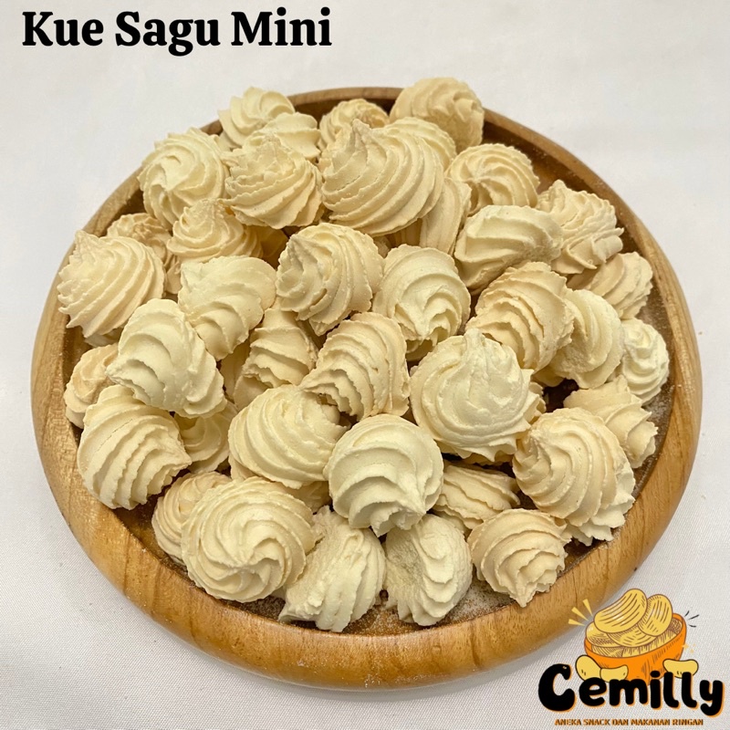 

[CEMILLY] 1Kg/500gr Kue Sagu Mini Sagu Susu Cemilan Snack kiloan