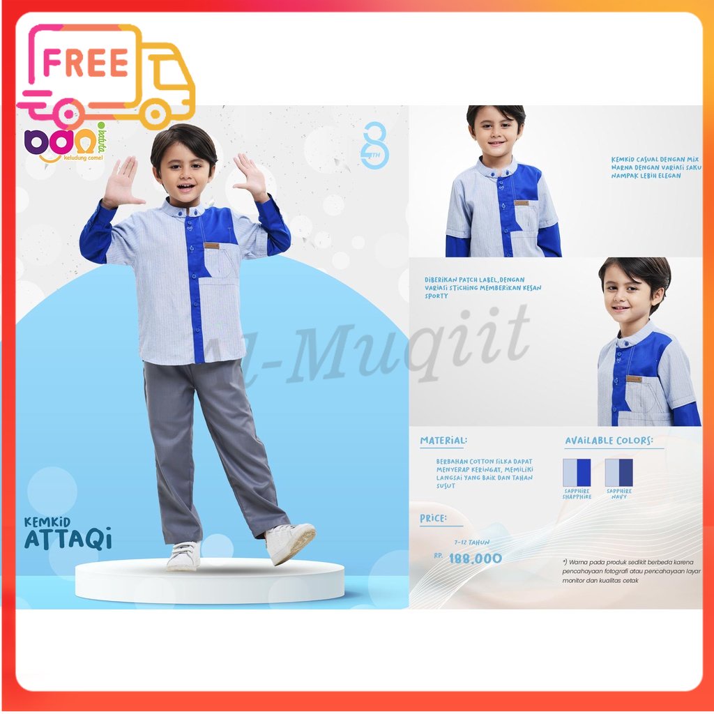NEW DISKON RABBANI ORI Kemeja Koko Anak Bani Batuta - Kemkid Attaqi Al-Muqiit.Shop