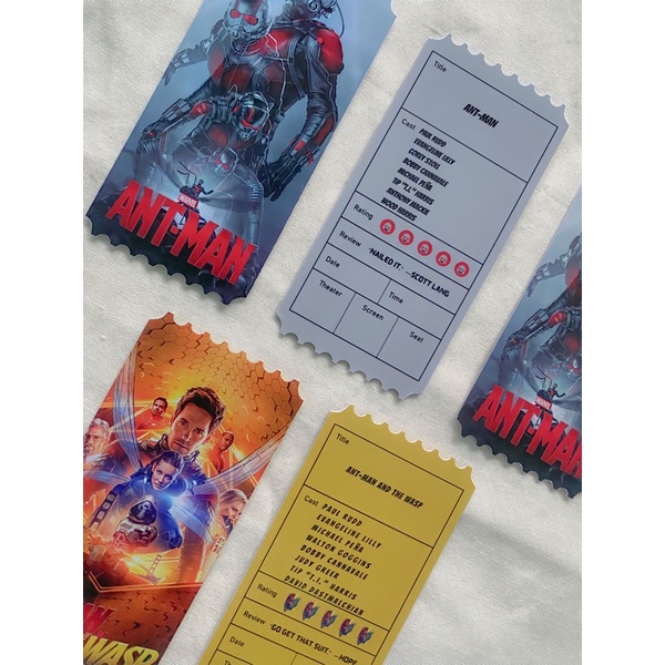 Collectible Ticket Ant Man and The Wasp, Ant Man Marvel Fanmade